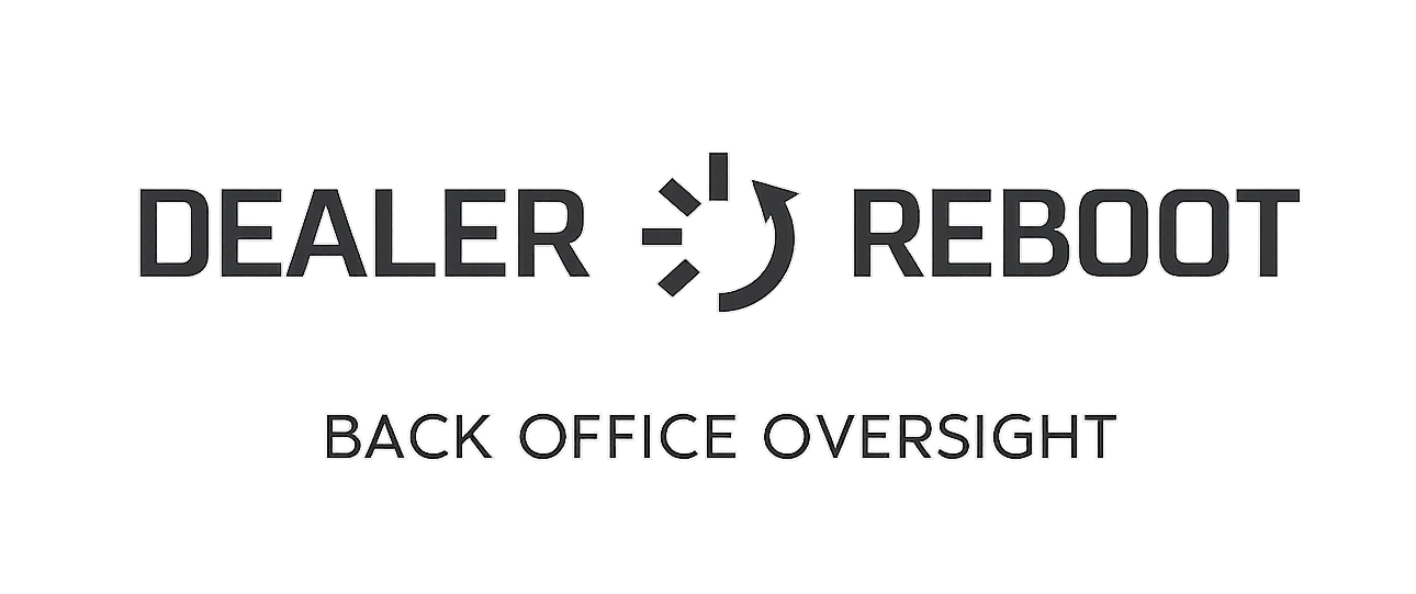 Dealer Reboot — Back Office Oversight